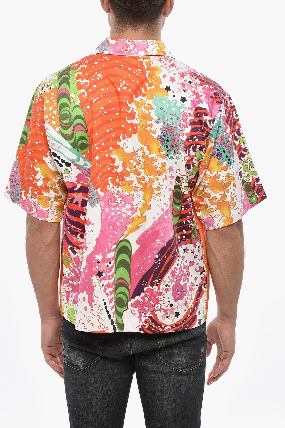 Dsquared2 3250~Printed Short-Sleeve Shirt, view 2