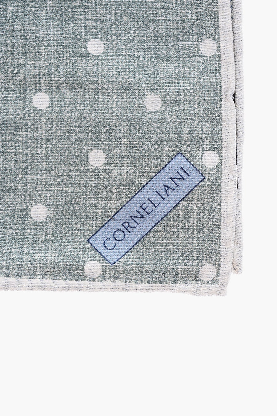 Corneliani 3250~Silk Pocket Square with Double Pattern