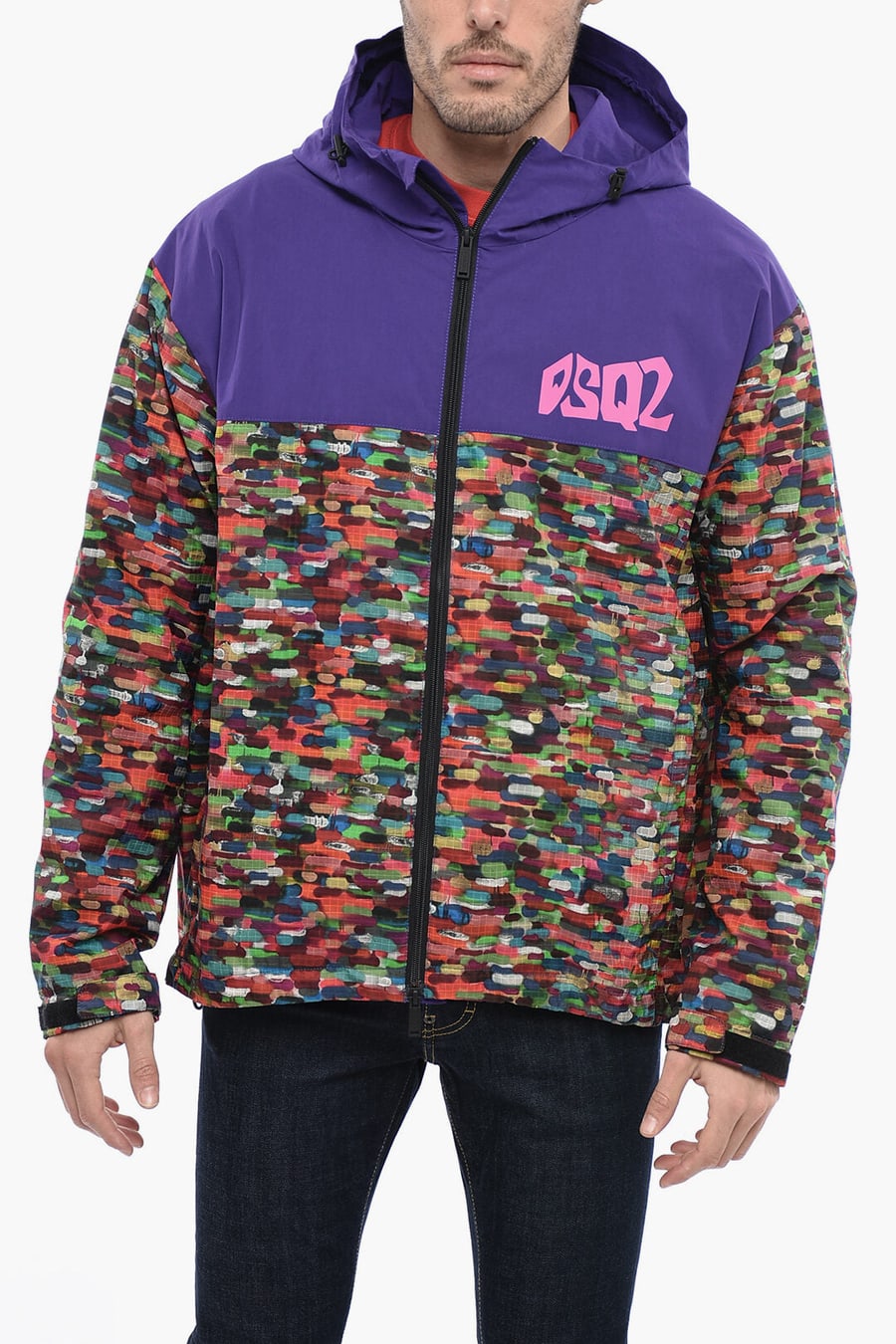 Dsquared2 3250~Windbreaker DEAN with Multicolor Pattern