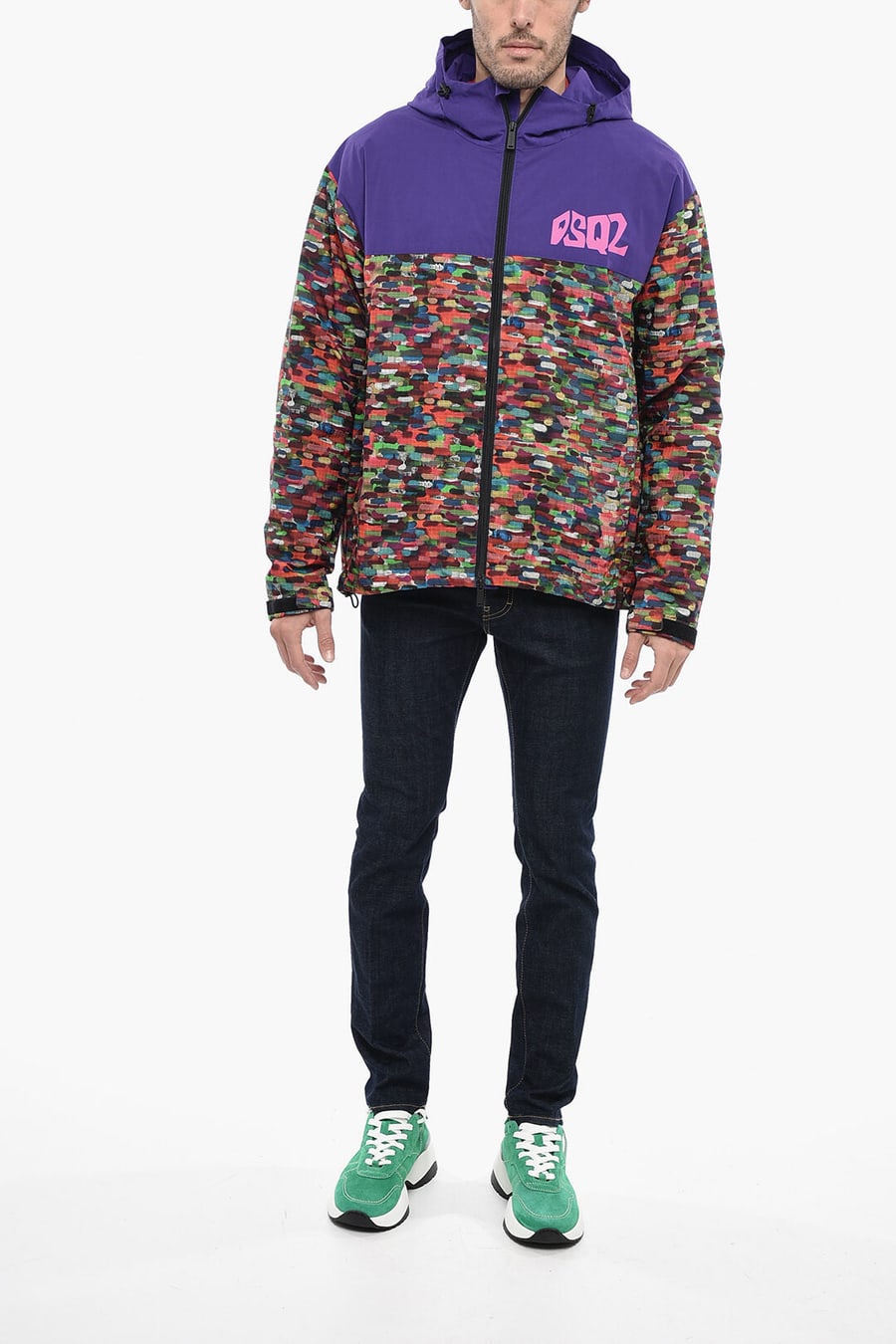 Dsquared2 3250~Windbreaker DEAN with Multicolor Pattern, view 4