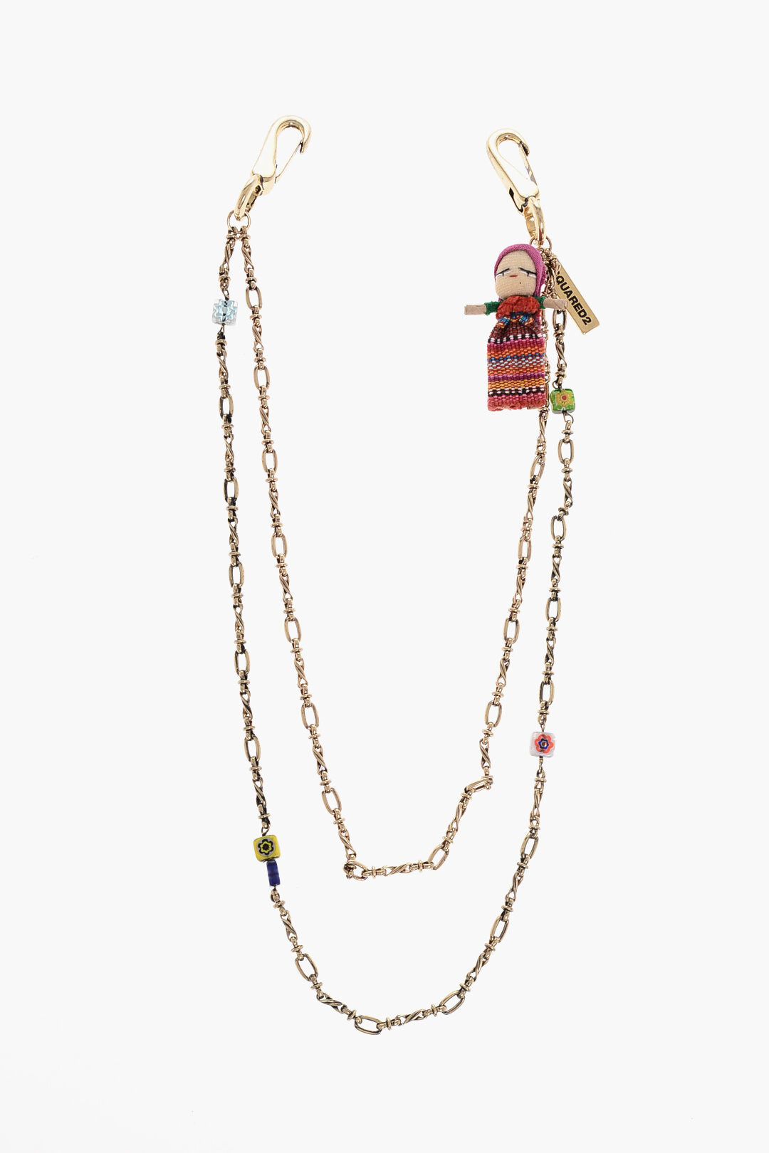 Dsquared2 3300~Metal Pants Chain GUATEMALA DOLLS with Charm