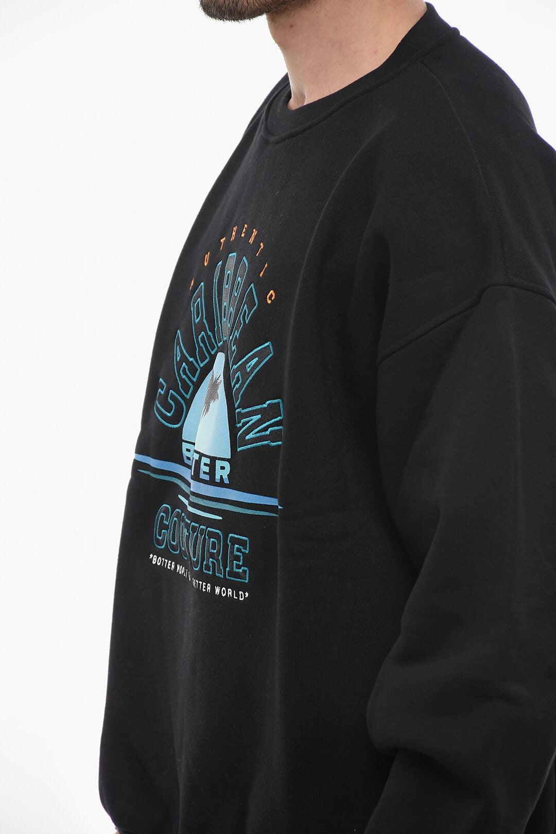 Botter 3500~Brushed Cotton Crewneck Sweatshirt CARIBBEAN COUTURE