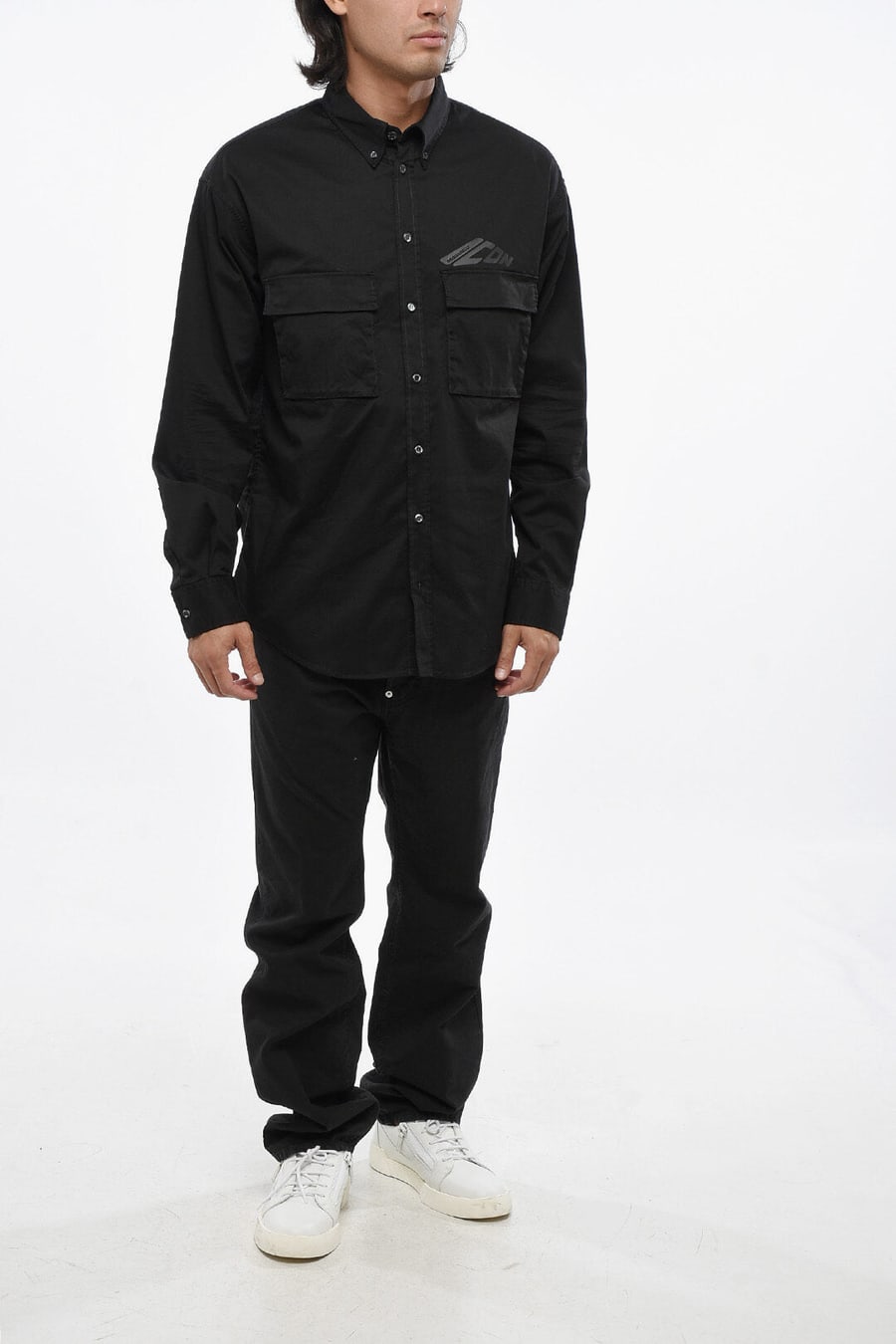Dsquared2 3500~Button-down Shirt ICON with Utility Pockets, view 4