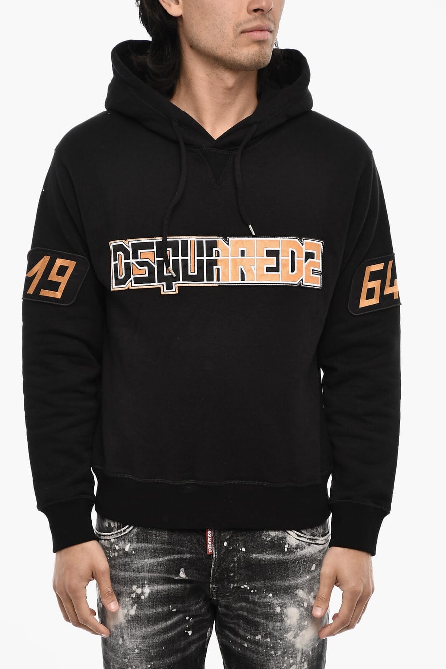 Dsquared2 3500~Cotton Hoodie with Embossed Logo