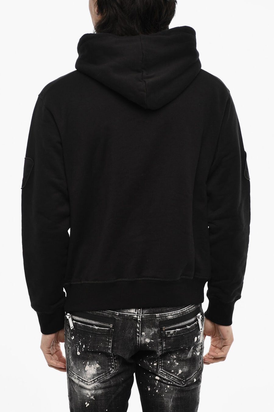 Dsquared2 3500~Cotton Hoodie with Embossed Logo, view 2