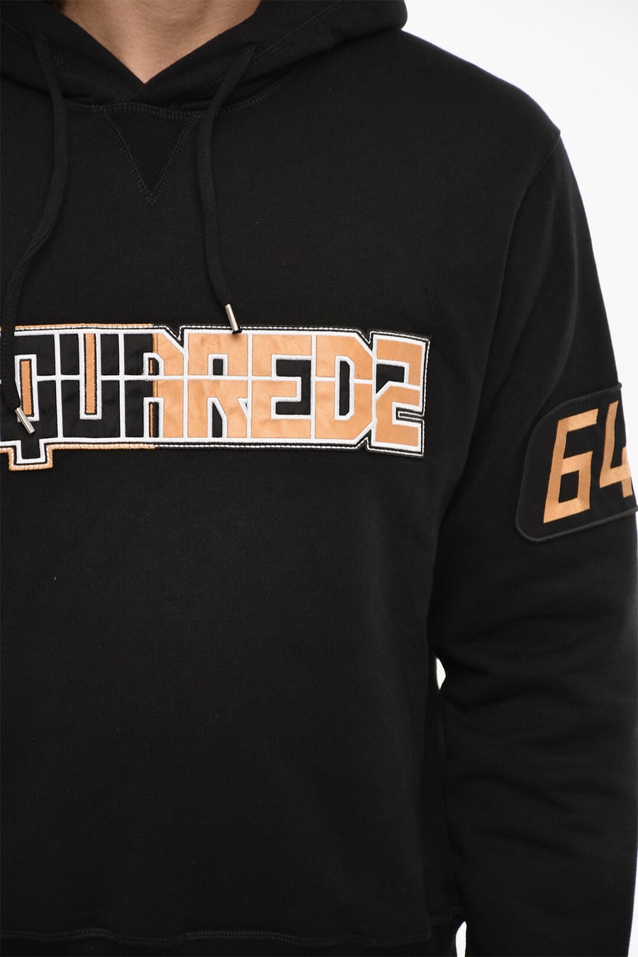 Dsquared2 3500~Cotton Hoodie with Embossed Logo, view 3