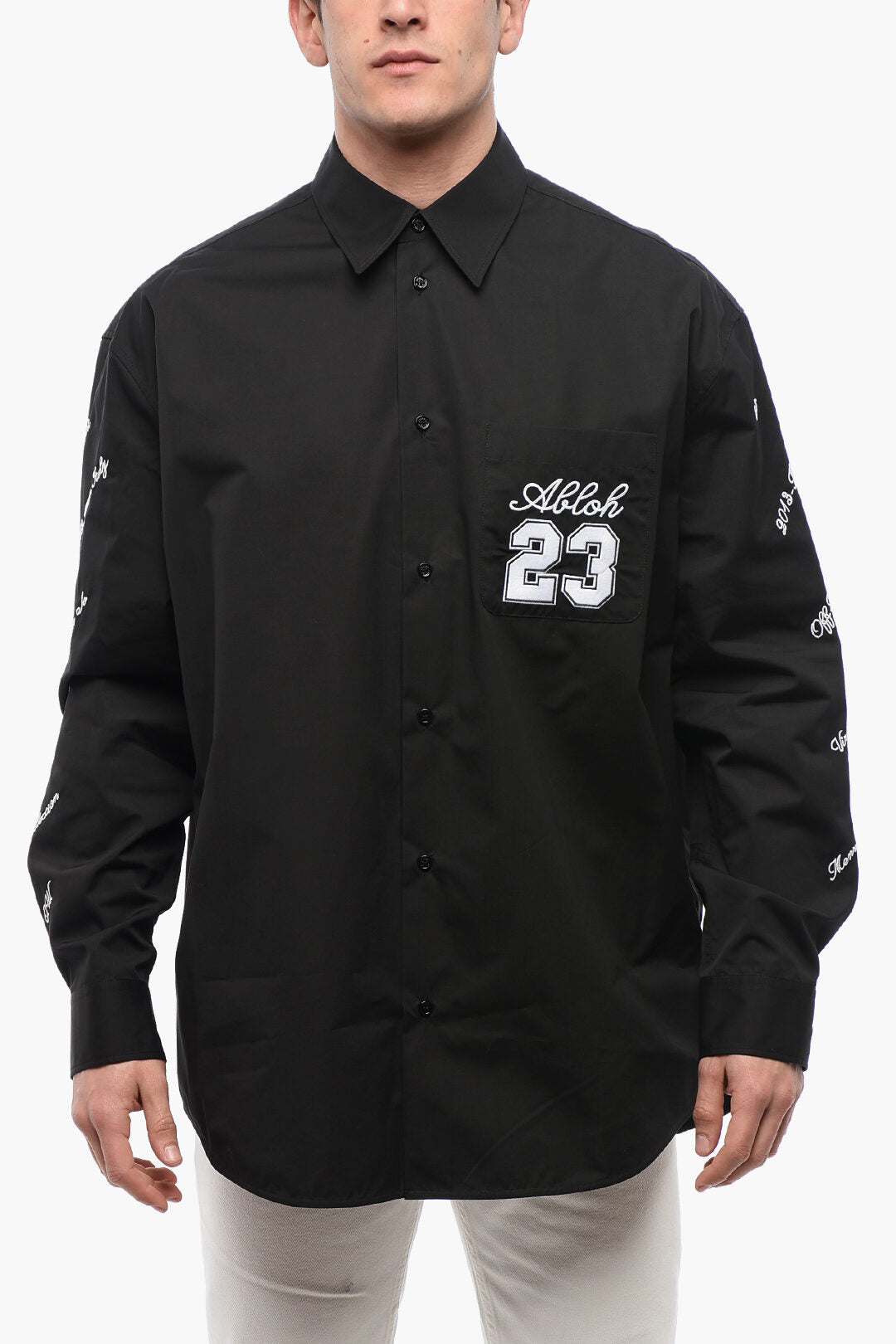 Off-White 3500~Cotton Shirt 23 with Embroidery