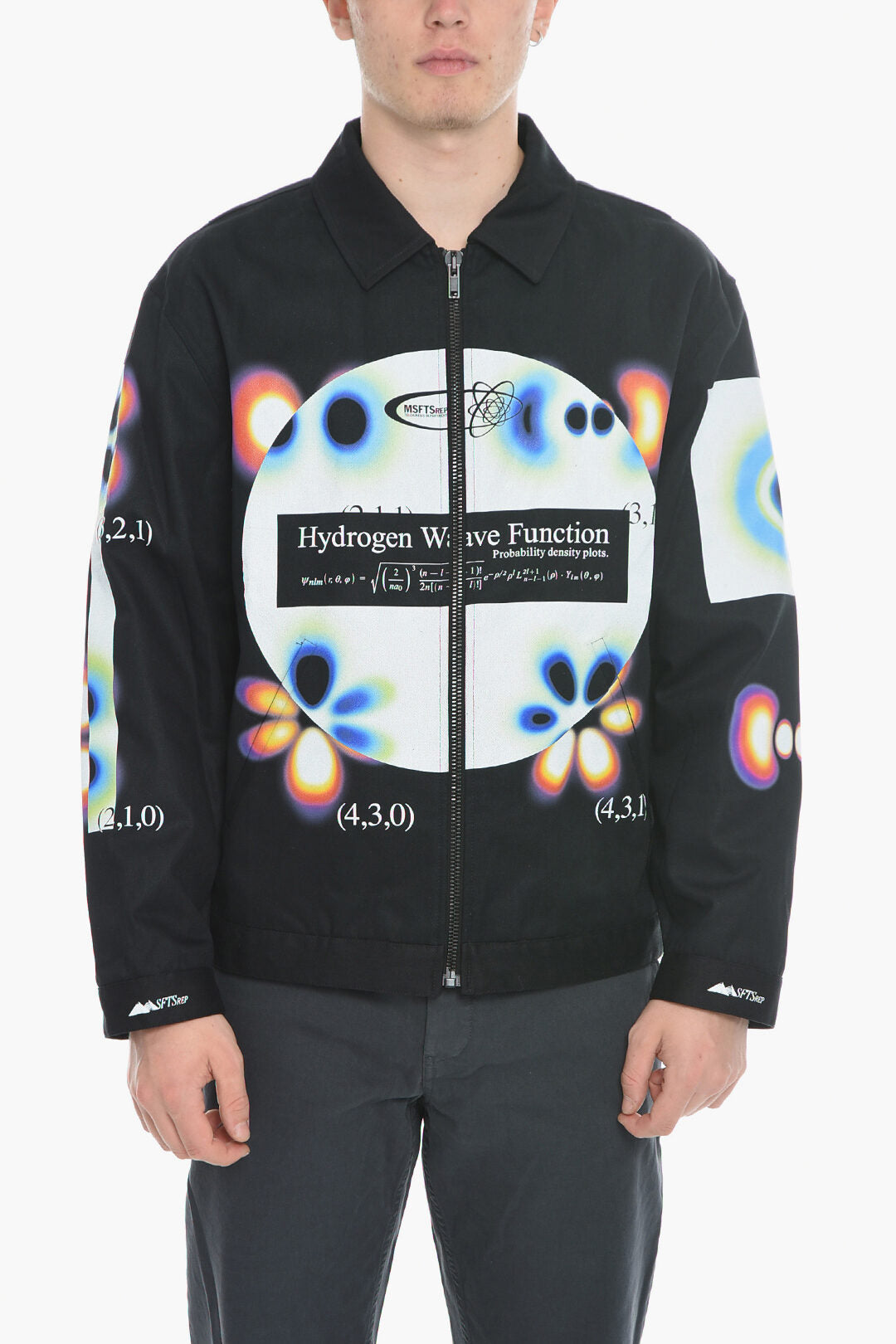 MSFTSrep 3500~Cotton Twill Jacket HYDROGEN WAVE with Faded Print