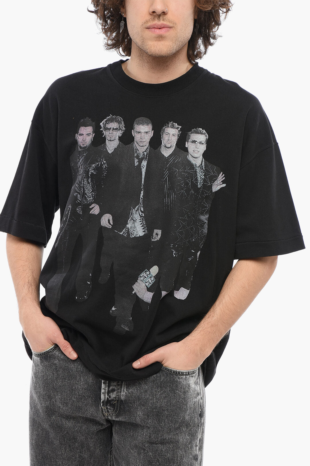 1989 Studio 3500~Crewneck T-Shirt NSYNC INTERVIEW printed