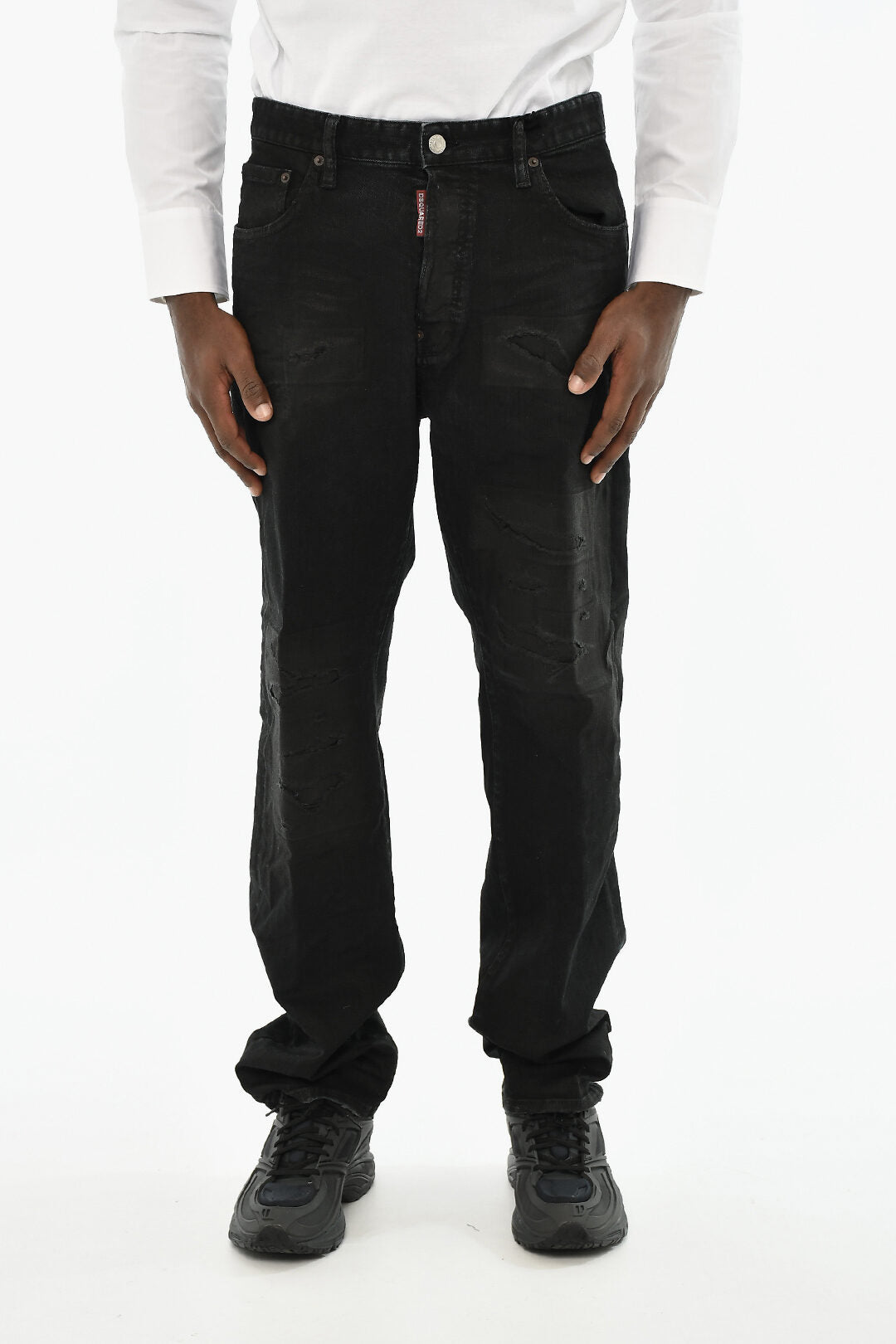 Dsquared2 3500~Dark-Wash Jeans with Monogram on Back