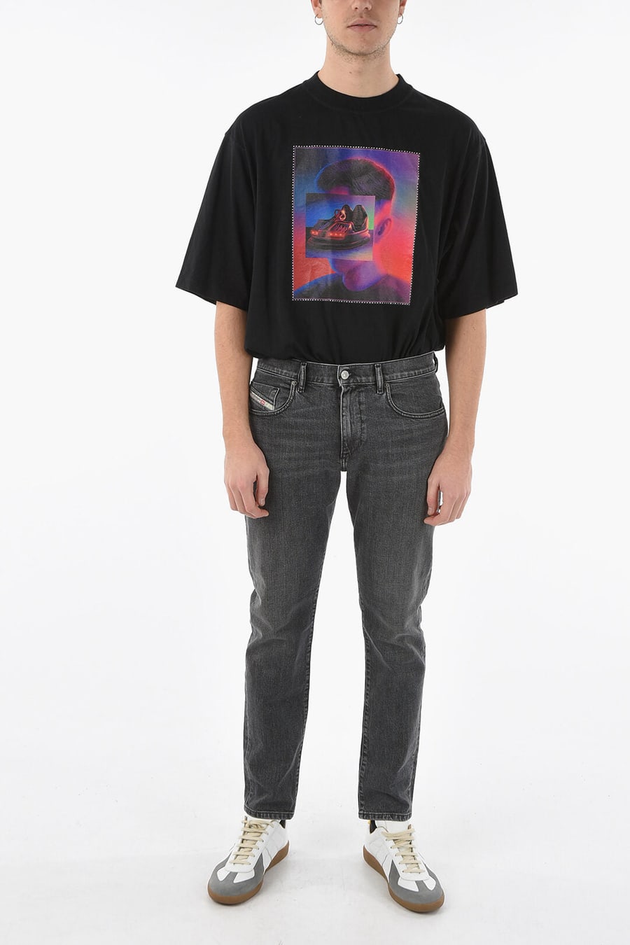 Diesel 3500~LIBRARY Slim-Fit Jeans STRUKT Mid-Rise 16cm, view 4