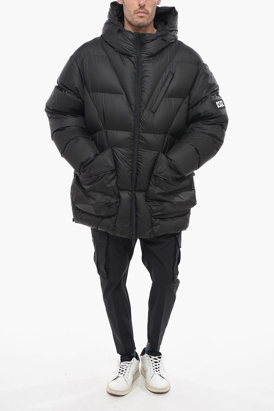 Dsquared2 3500~Oversized Puffer Jacket with Flap Pockets