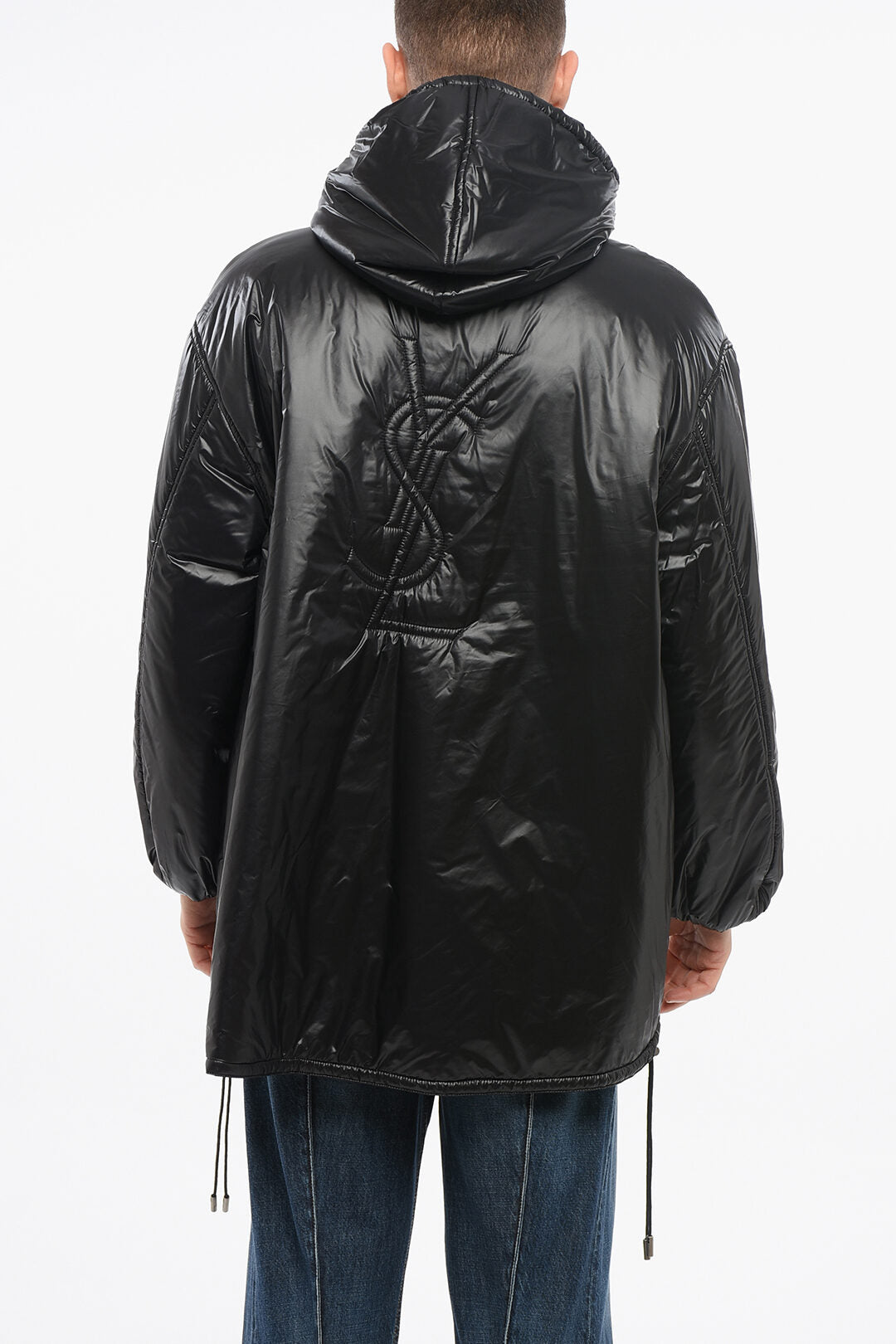 Saint Laurent 3500~Padded Anorak With Hood And Drawstring Hem