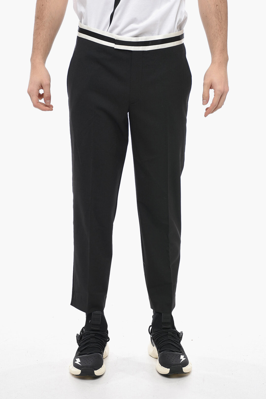 Neil Barrett 3500~Pants JAMIE Slim Fit with Contrasting Details