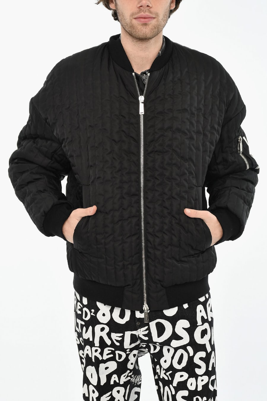 Dsquared2 3500~Quilted Nylon Bomber