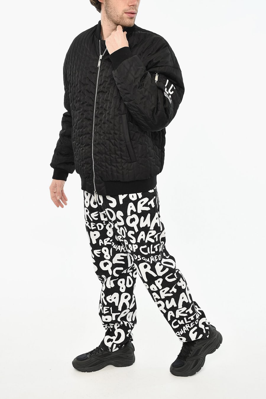 Dsquared2 3500~Quilted Nylon Bomber, view 4