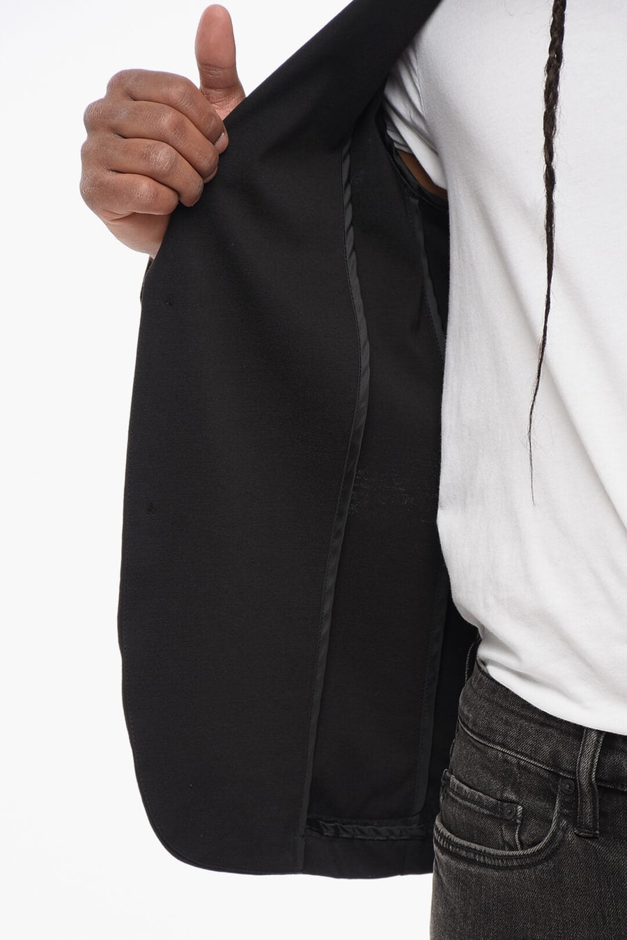 John Richmond 3500~Single-Breasted Unlined Blazer WOE, view 6