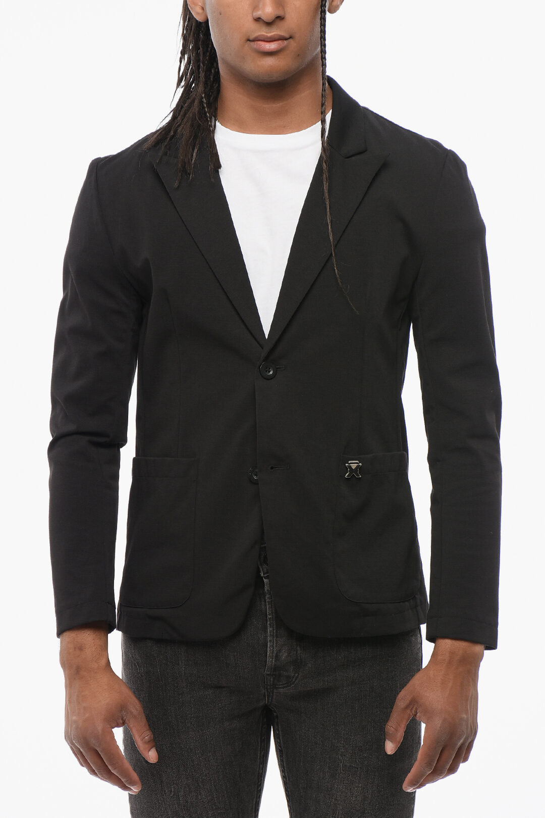 John Richmond 3500~Single-Breasted Unlined Blazer WOE