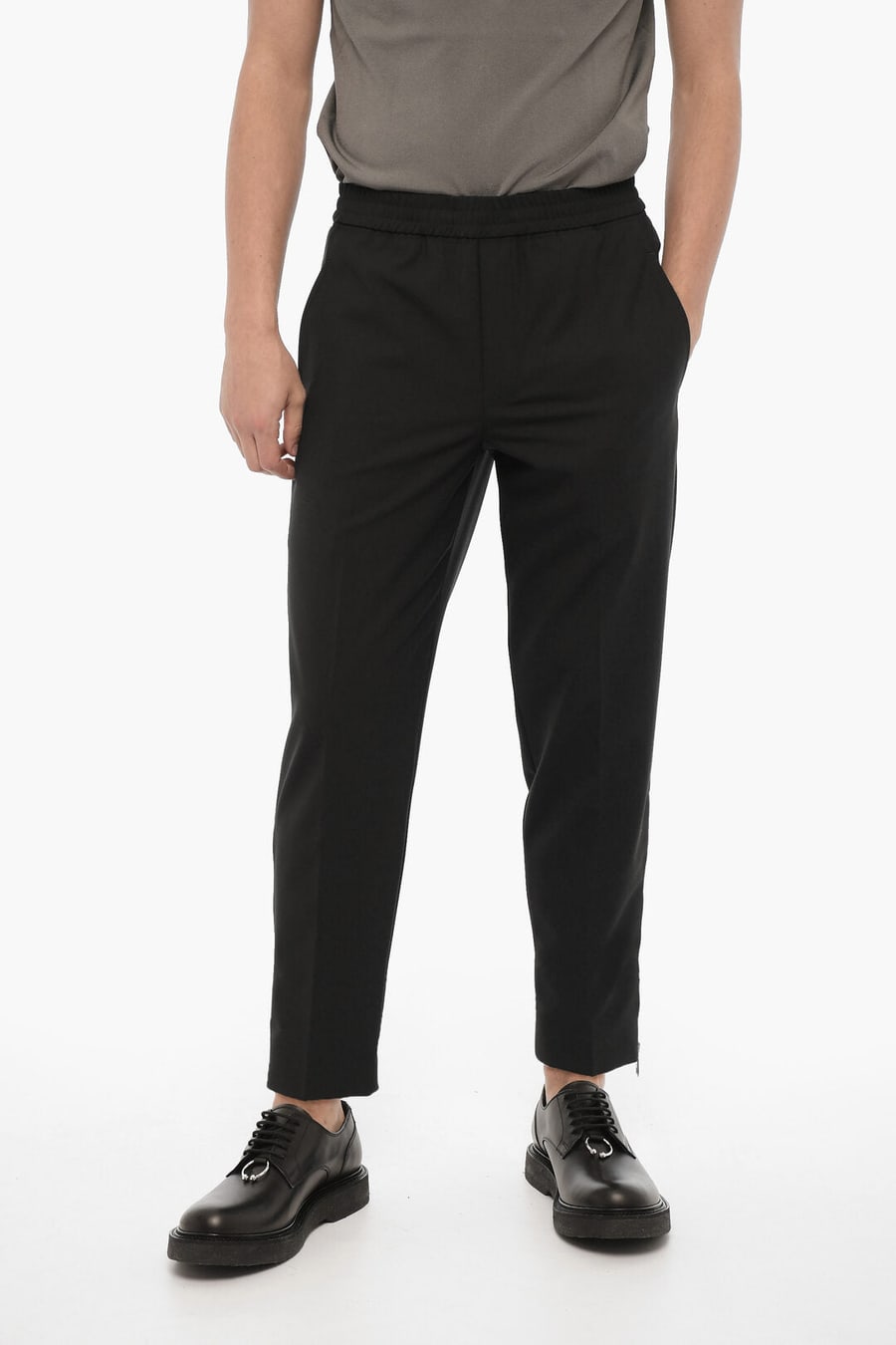 Neil Barrett 3500~Slim Fit Pants with Ankle Zip