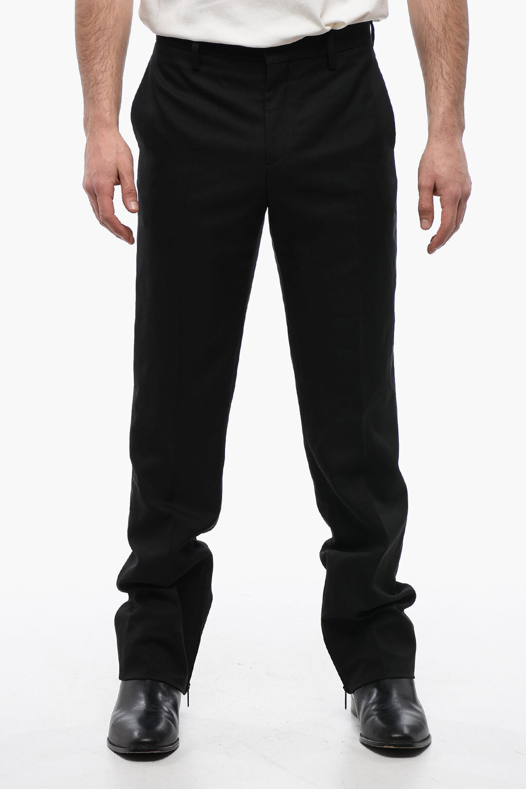 Off-White 3500~Slim-Fit Pants TECH DRILL With Zip at Hem