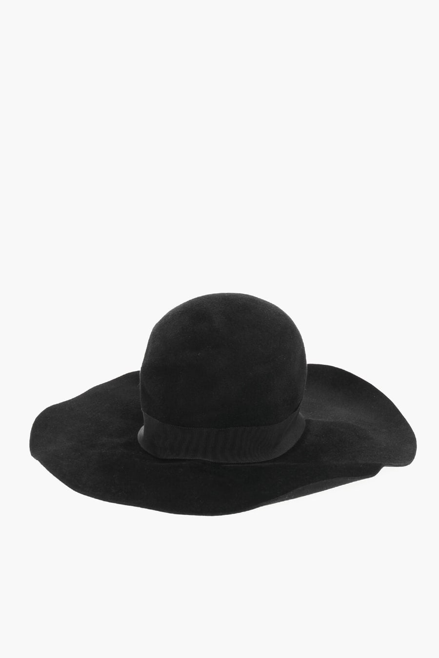 Dsquared2 3500~Solid-Color Felt Floppy Hat with Silver Logo, view 2