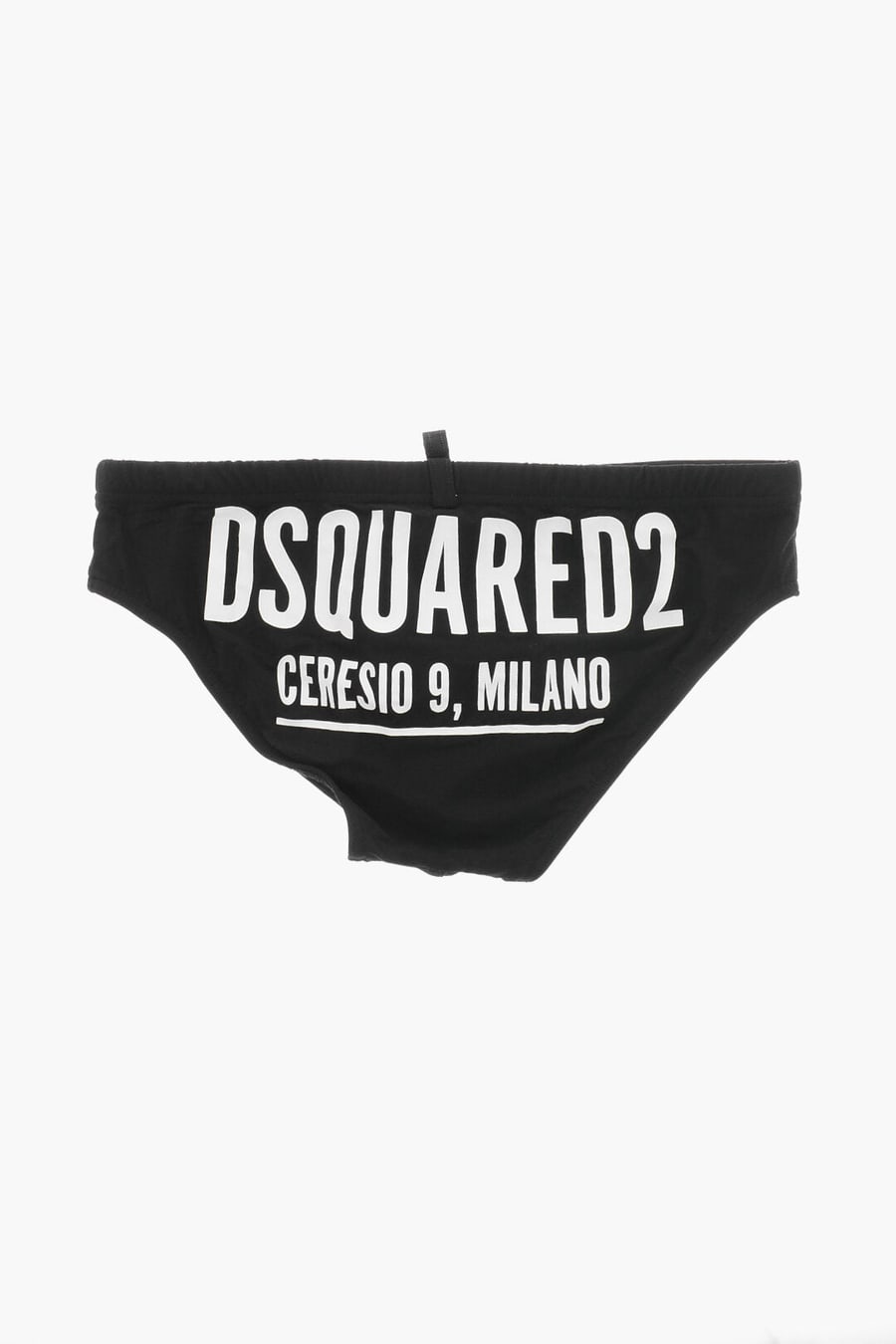 Dsquared2 3500~Solid-Color Swim Briefs with Maxi Printed Logo, view 3