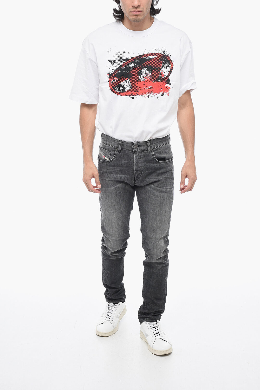Diesel 3500~TRACK DENIM Skinny-Fit Jeans D-STRUCKT