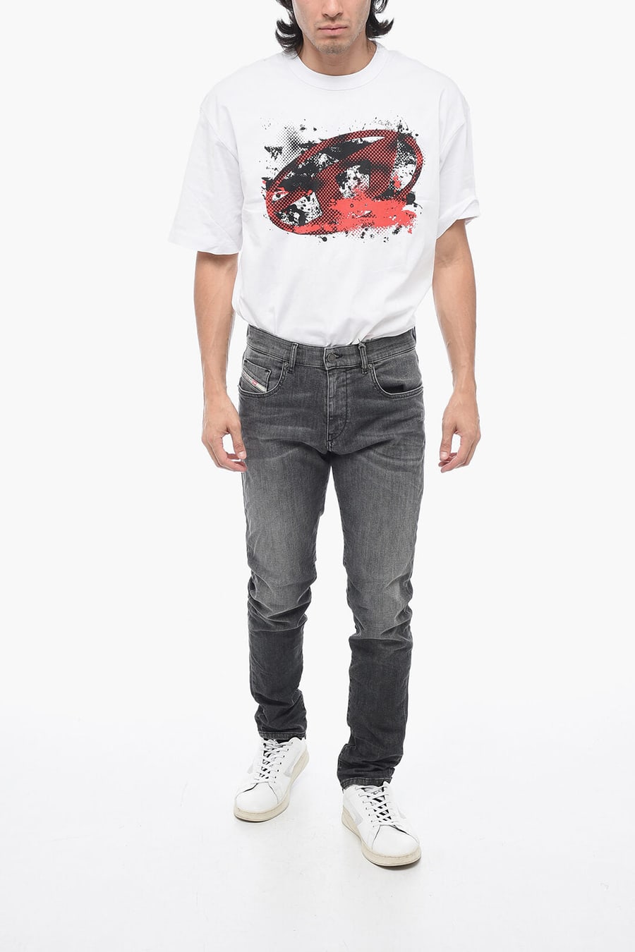 Diesel 3500~TRACK DENIM Skinny-Fit Jeans D-STRUCKT
