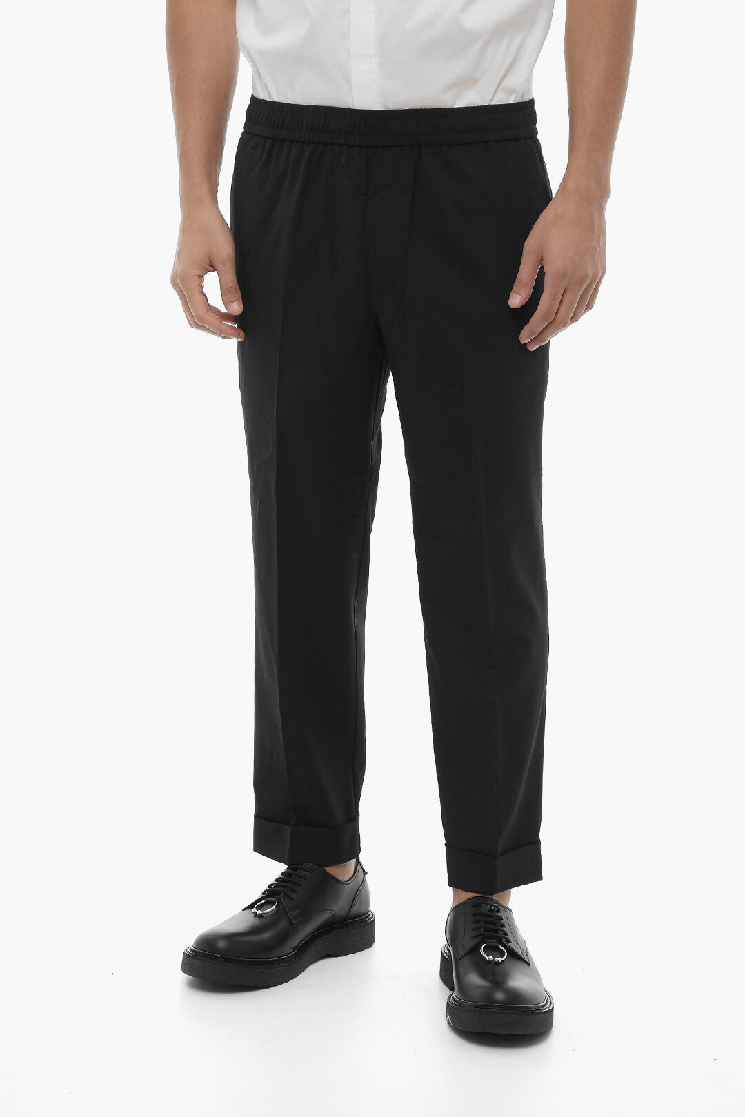 Neil Barrett 3500~Trousers Slim Fit REM Low-Rise with Elastic Waistband