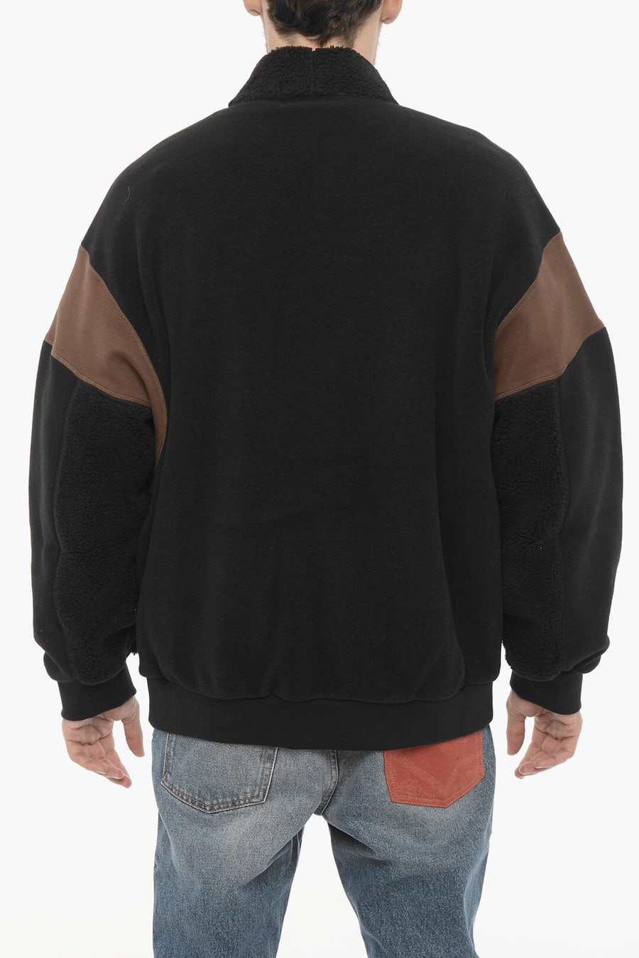 Ambush 3500~Two-Tone Fleece Sweatshirt KIMONO