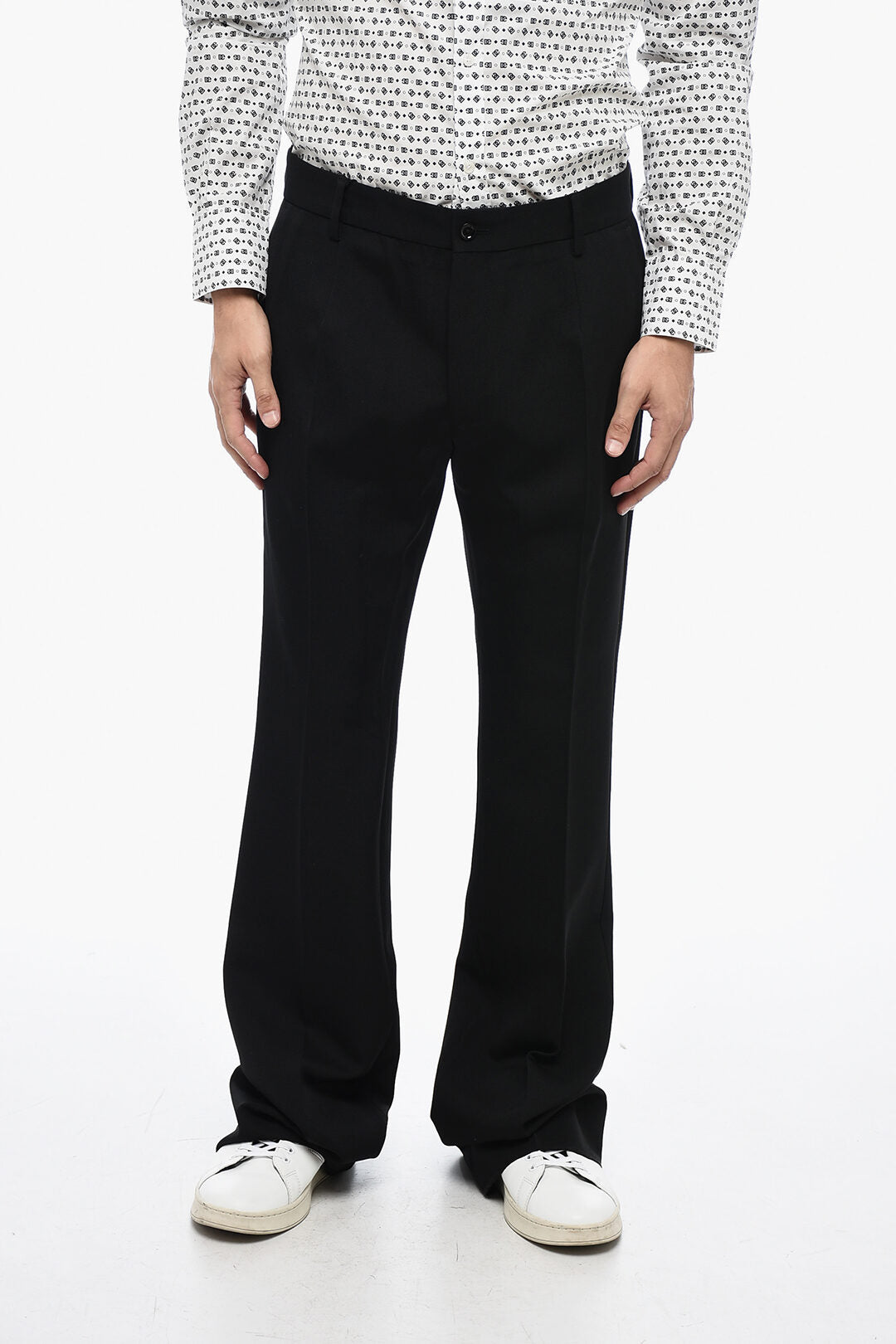 Dolce & Gabbana 3500~Virgin Wool Flared-Fit Trousers