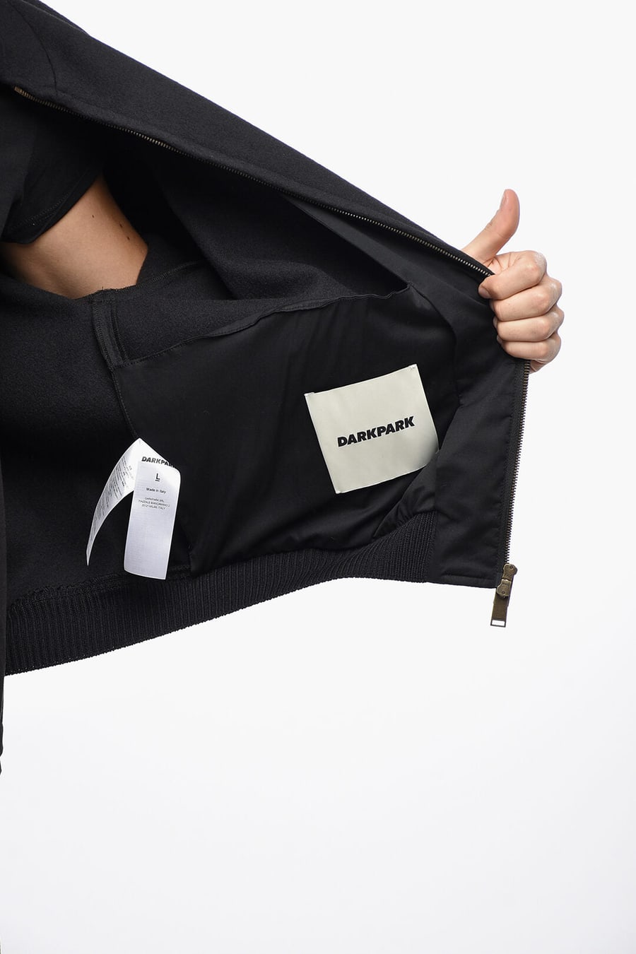 Darkpark 3500~Wool-Blend Bomber LODEN with Embroidered Monogram, view 5