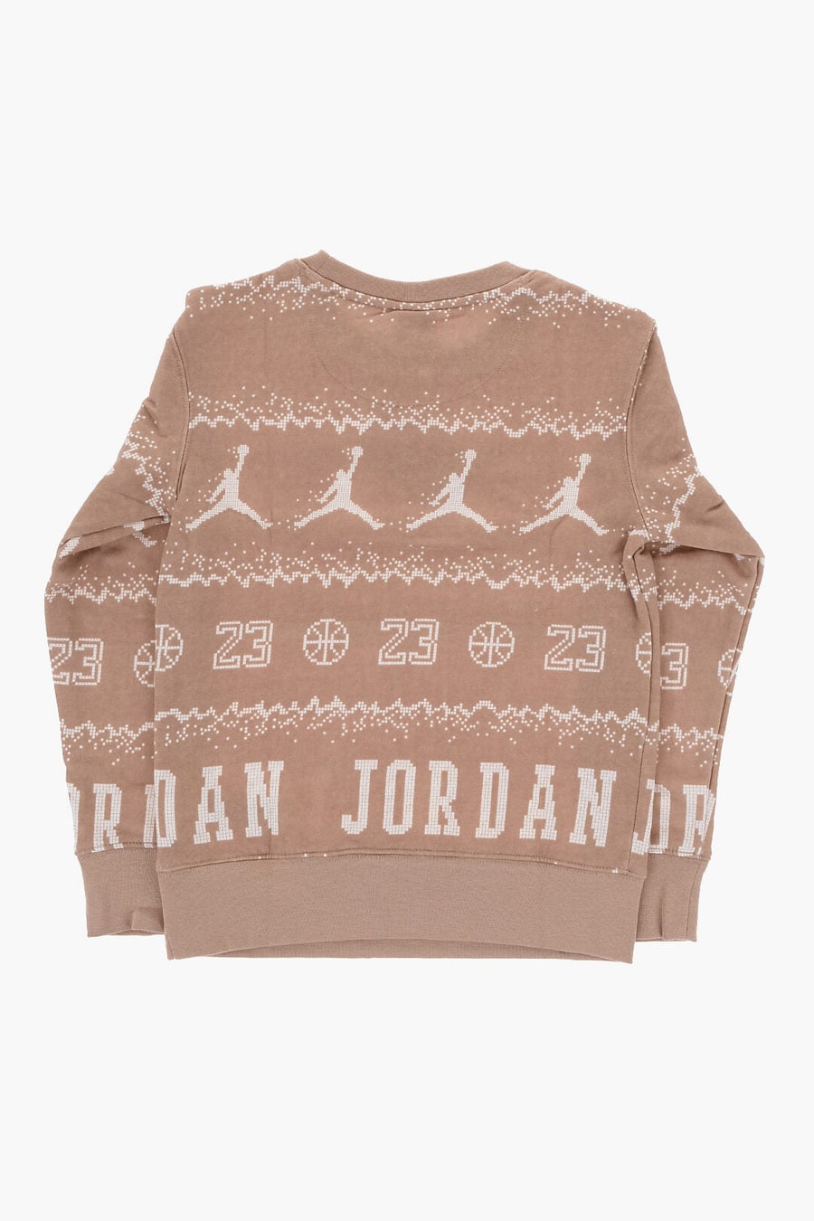 Nike KIDS 0405~AIR JORDAN Crewneck Sweatshirt HOLIDAY Printed, view 2
