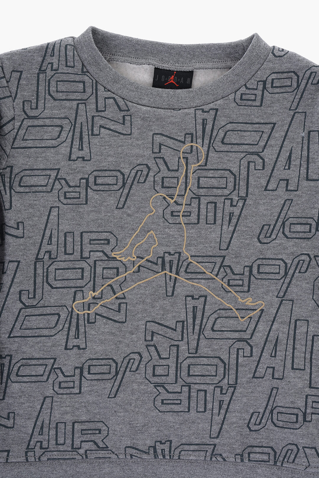 Nike KIDS 0470~AIR JORDAN Crewneck Sweatshirt and Joggers Set TAKE FLIGHT B&G with All-Over Logo