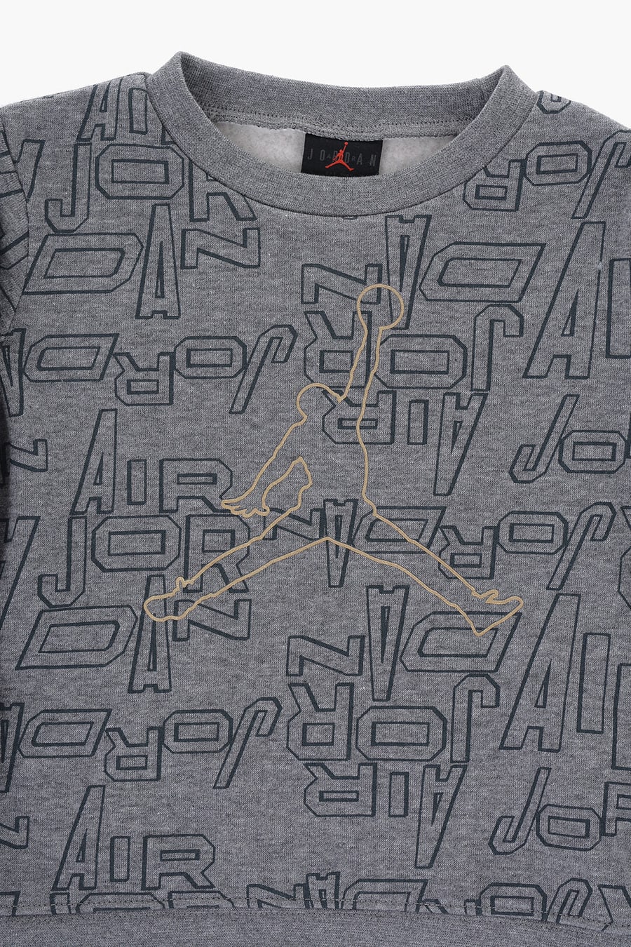 Nike KIDS 0470~AIR JORDAN Crewneck Sweatshirt and Joggers Set TAKE FLIGHT B&G with All-Over Logo