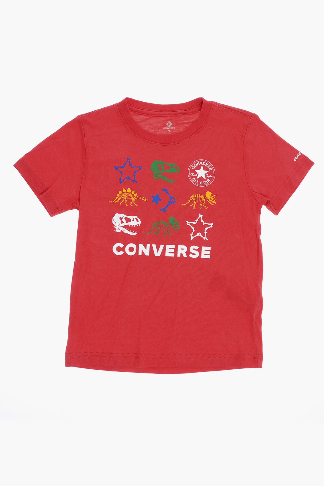 Converse KIDS 0470~ALL STAR CHUCK TAYLOR Crewneck T-Shirt and Joggers Set with Dinosaur Print, view 2