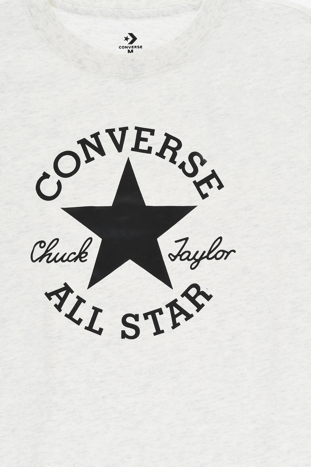 Converse KIDS 0470~ALL STAR CHUCK TAYLOR Crewneck T-Shirt In Solid Color With Printed Logo, view 2