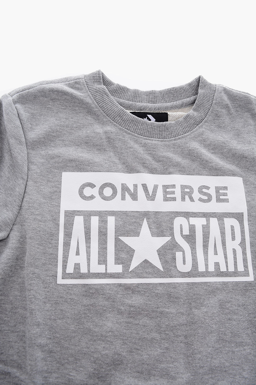 Converse KIDS 0470~ALL STAR Crewneck Sweatshirt with Contrast Print, view 2