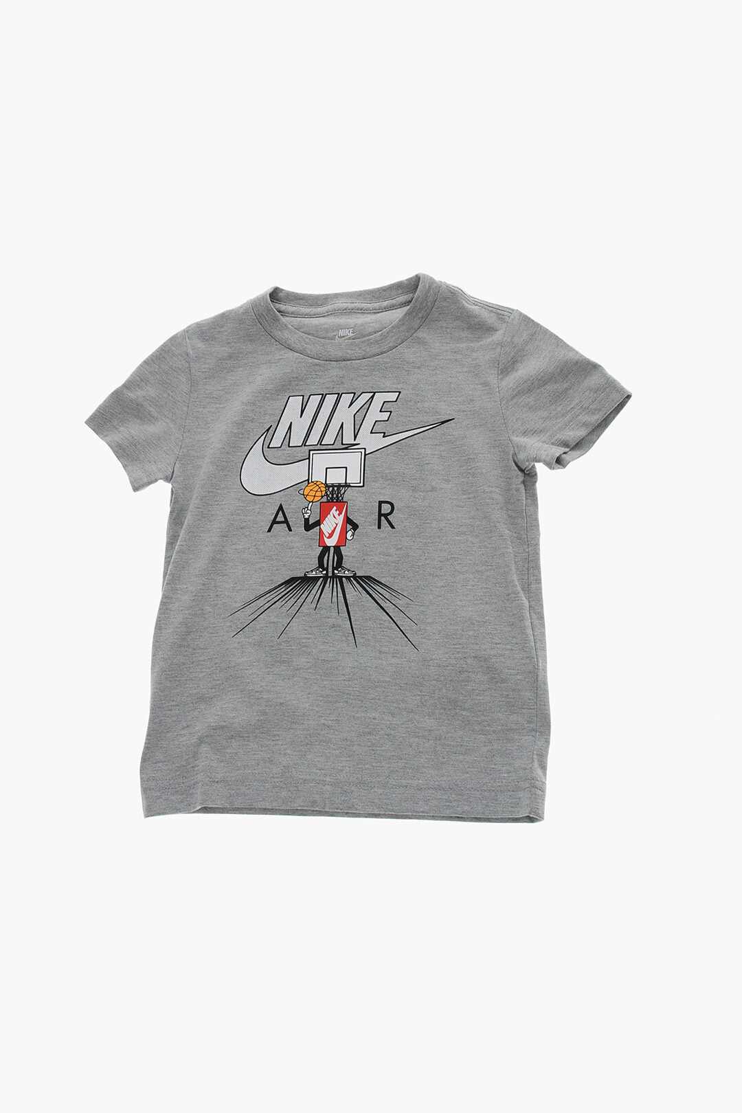 Nike KIDS 0470~Cotton T-Shirt ICONS OF PLAY With Front Print