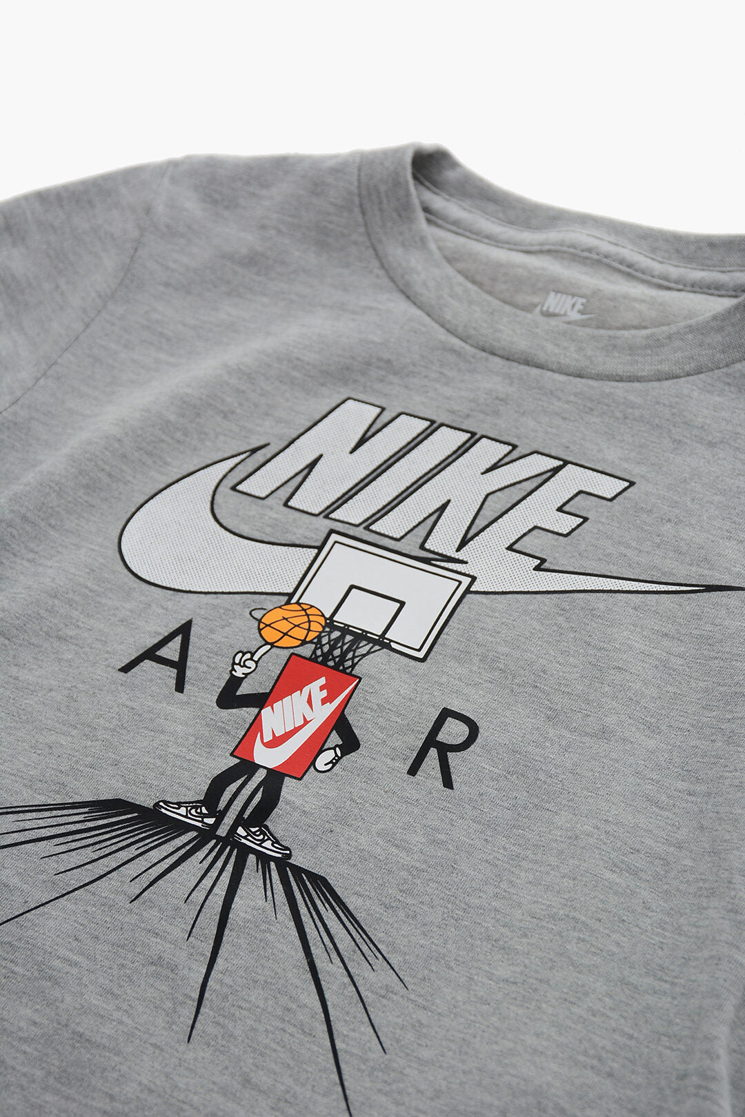Nike KIDS 0470~Cotton T-Shirt ICONS OF PLAY With Front Print, view 2