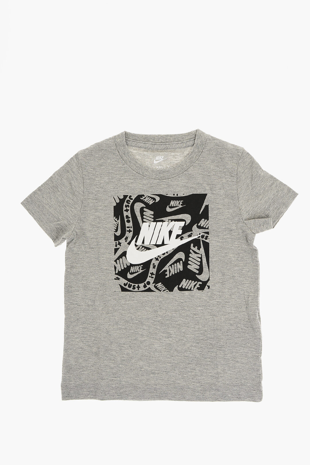 Nike KIDS 0470~Crewneck T-Shirt with Front Print