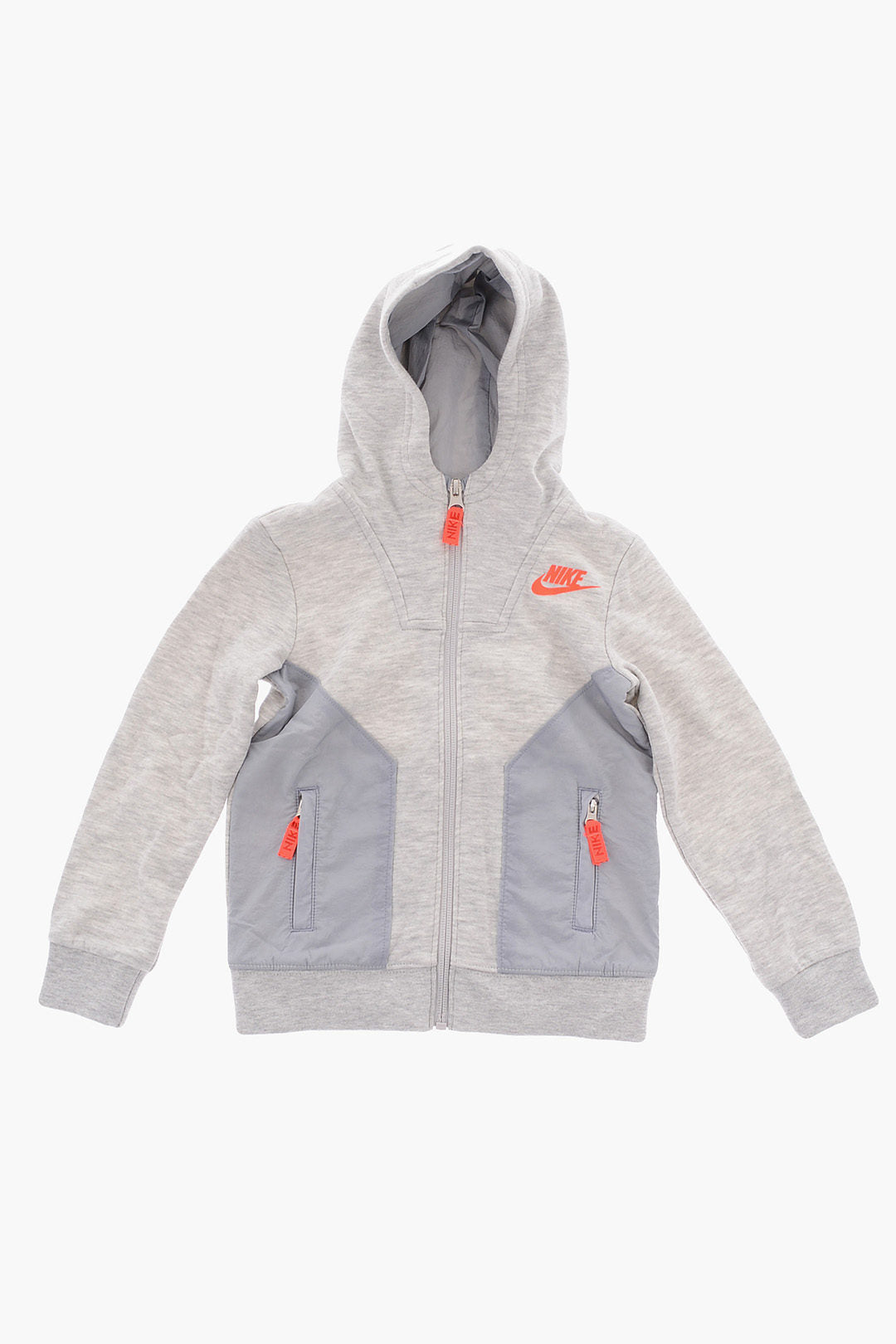Nike KIDS 0470~Hooded Sweatshirt DIGITAL ESCAPE with Nylon Details