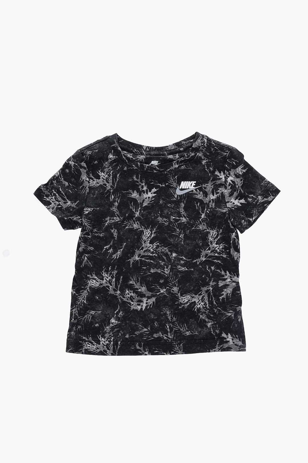 Nike KIDS 0470~Printed T-shirt and Fluorescent Shorts Set, view 2
