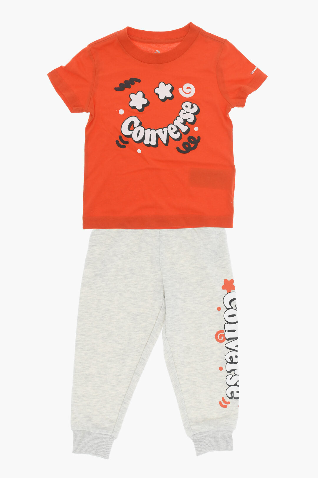 Converse KIDS 0470~T-Shirt and Joggers Set with Printed Logo