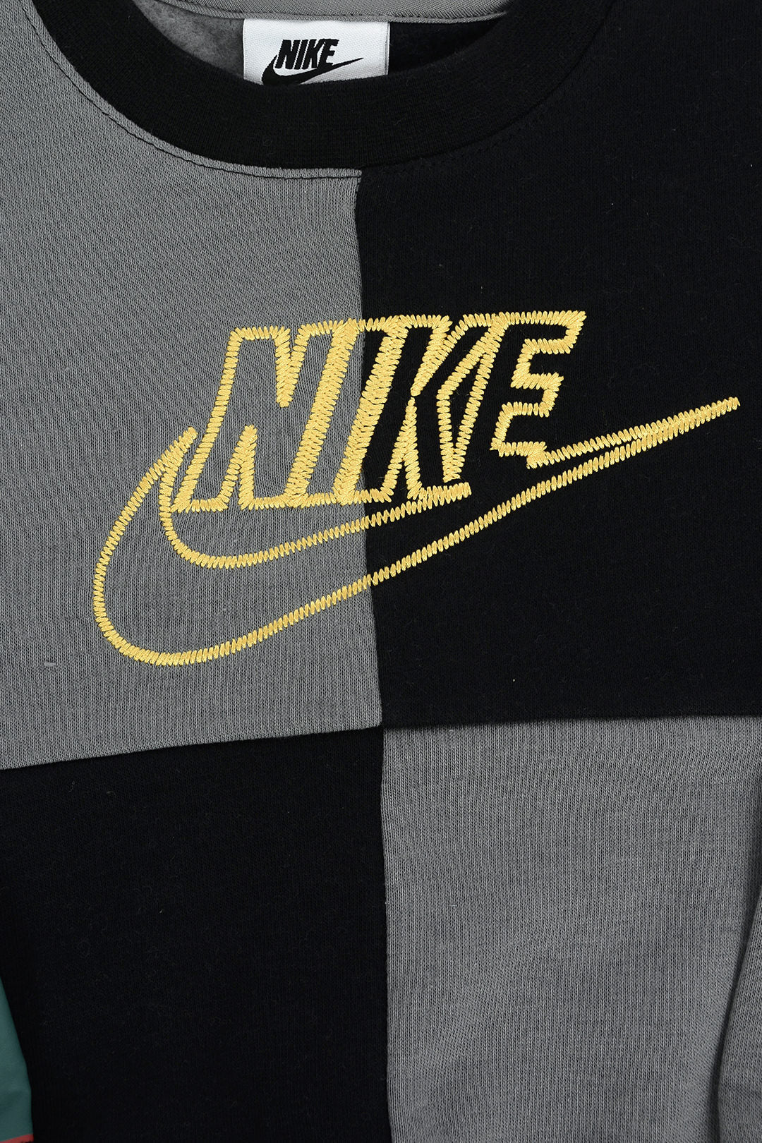 Nike KIDS 0470~Two-Tone Sweatshirt with Embroidered Logo, view 2