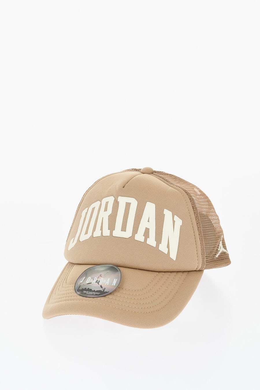 Nike KIDS 0500~AIR JORDAN Solid-Color Trucker Baseball Cap with Embossed Logo