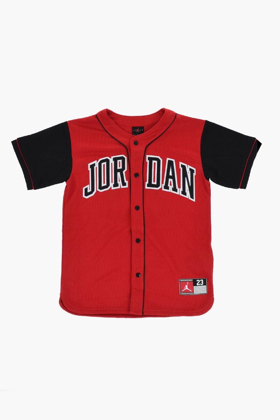 Nike KIDS 0550~AIR JORDAN Perforated Bicolour Crewneck T-Shirt BASEBALL