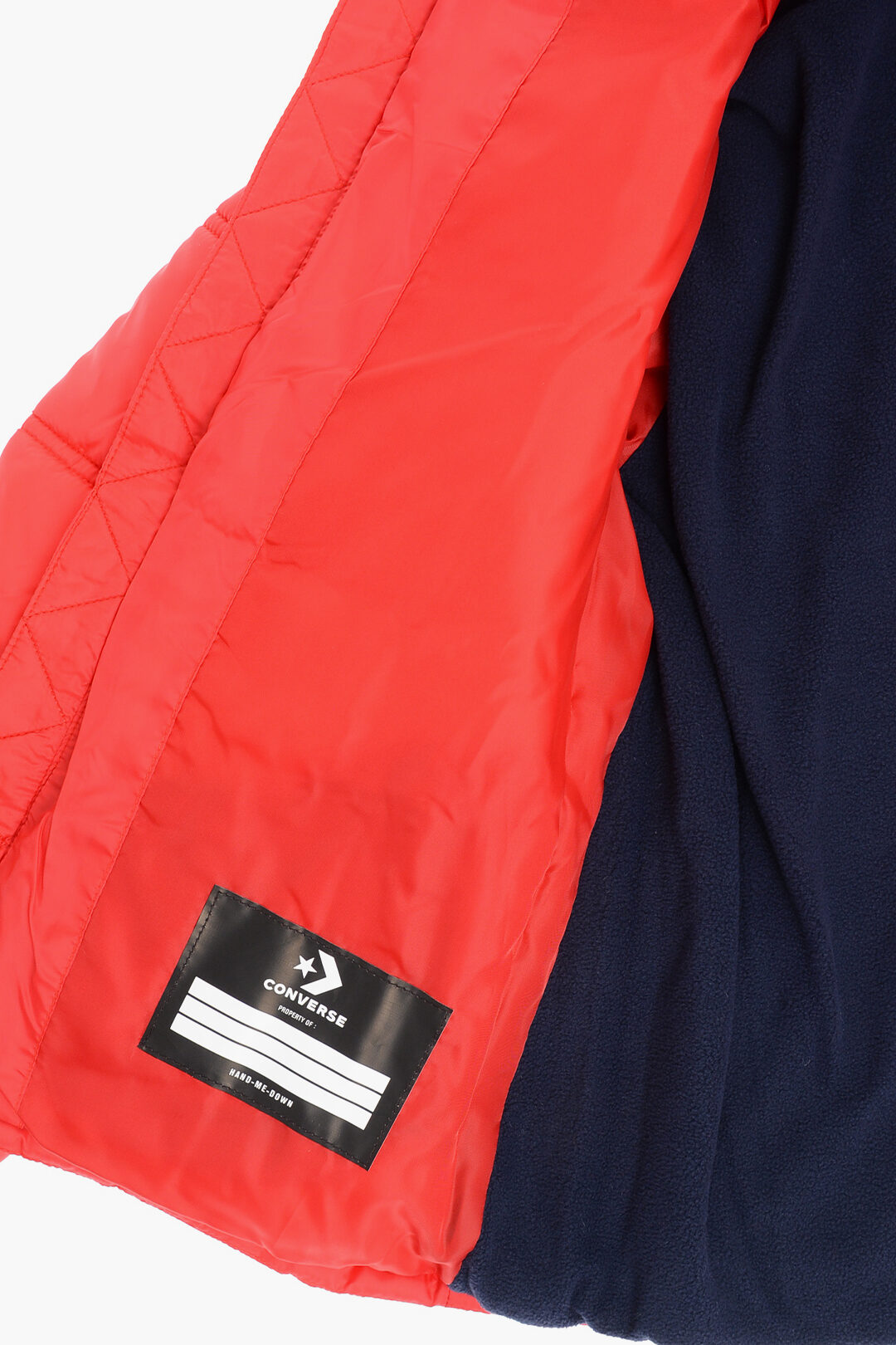Converse KIDS 0550~ALL STAR CHUCK TAYLOR Fleece-Lined Padded Jacket, view 2