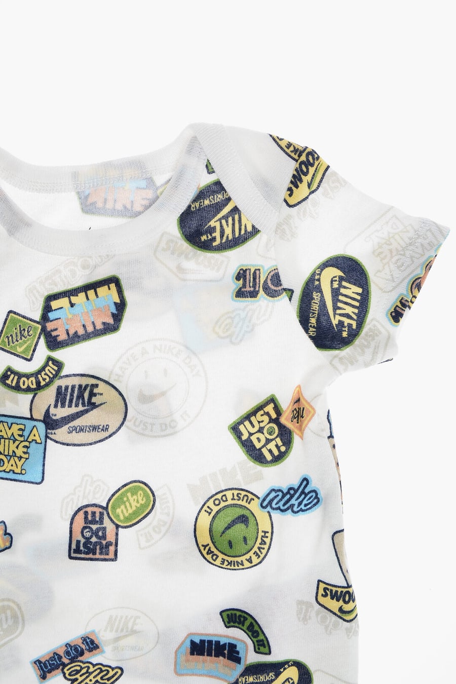 Nike KIDS 1250~Patterned Cotton Blend Bodysuit + Hat + Socks Set