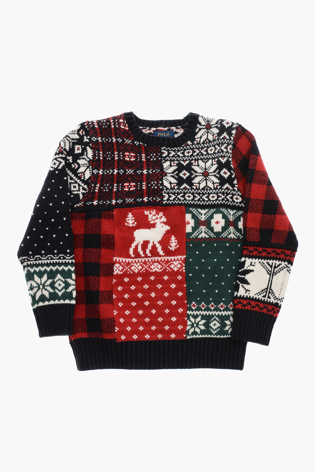Polo Ralph Lauren Kids 1250~Wool-Blend Crewneck Sweater with Fair-Isle Pattern